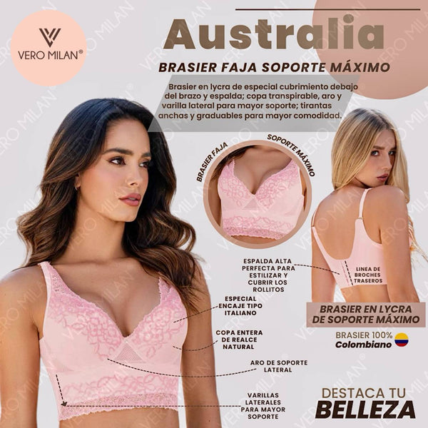 BRA AUSTRALIA ROSA  Shaper – Maximum Support