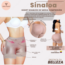 Short SINALOA Cocoa media compresion