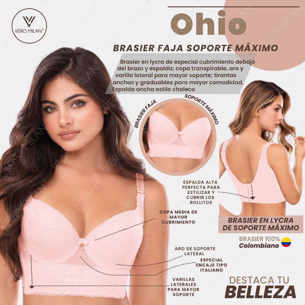 BRA OHIO ROSADO Shaper – Maximum Support