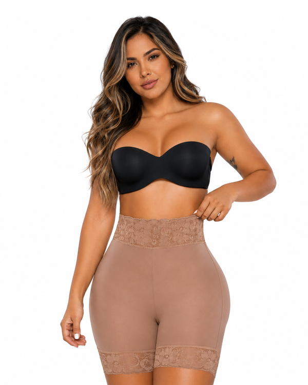 Short Alto transparente control shapewear