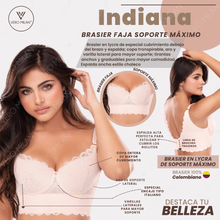 BRA INDIANA Beige Shaper – Maximum Support