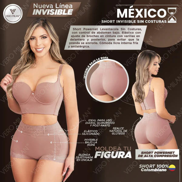 Short MEXICO cocoa con V